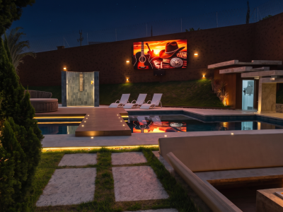 Painel de LED Outdoor em Resid�ncia