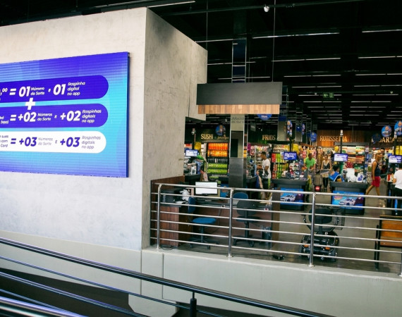 Painel de LED Indoor P6 - 4,30m X 2,11m