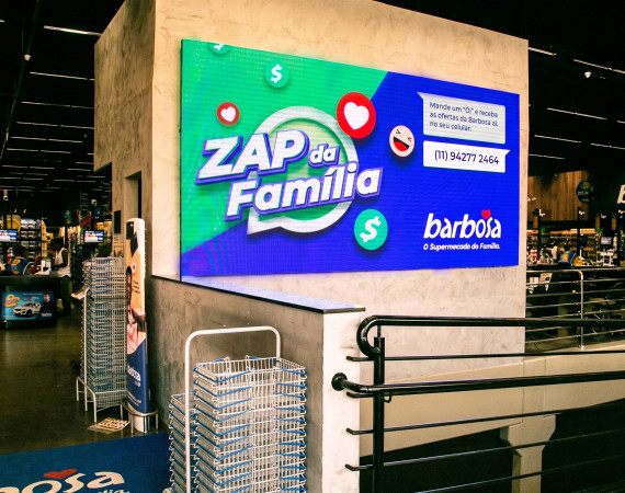 Painel de LED Indoor P6 - 4,30m X 2,11m
