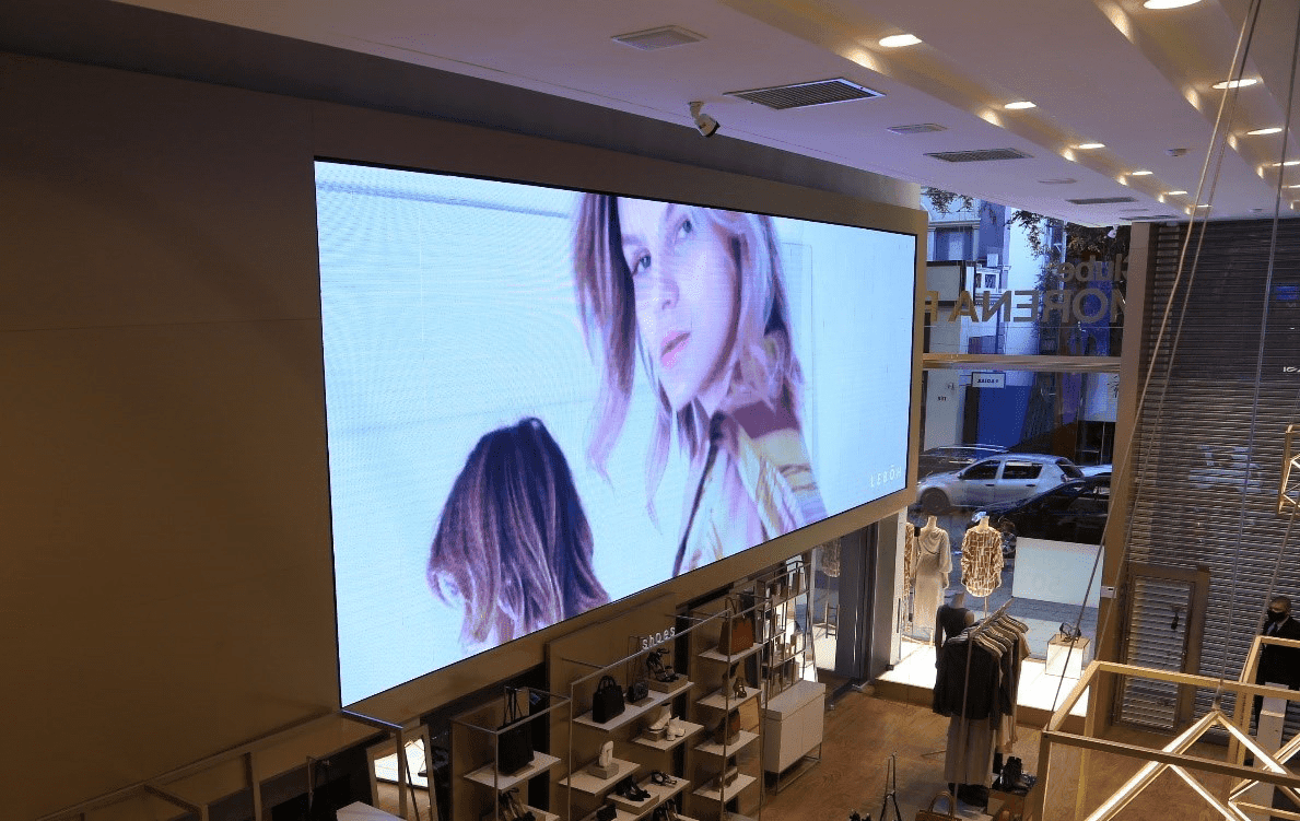 Painel de LED Indoor no varejo