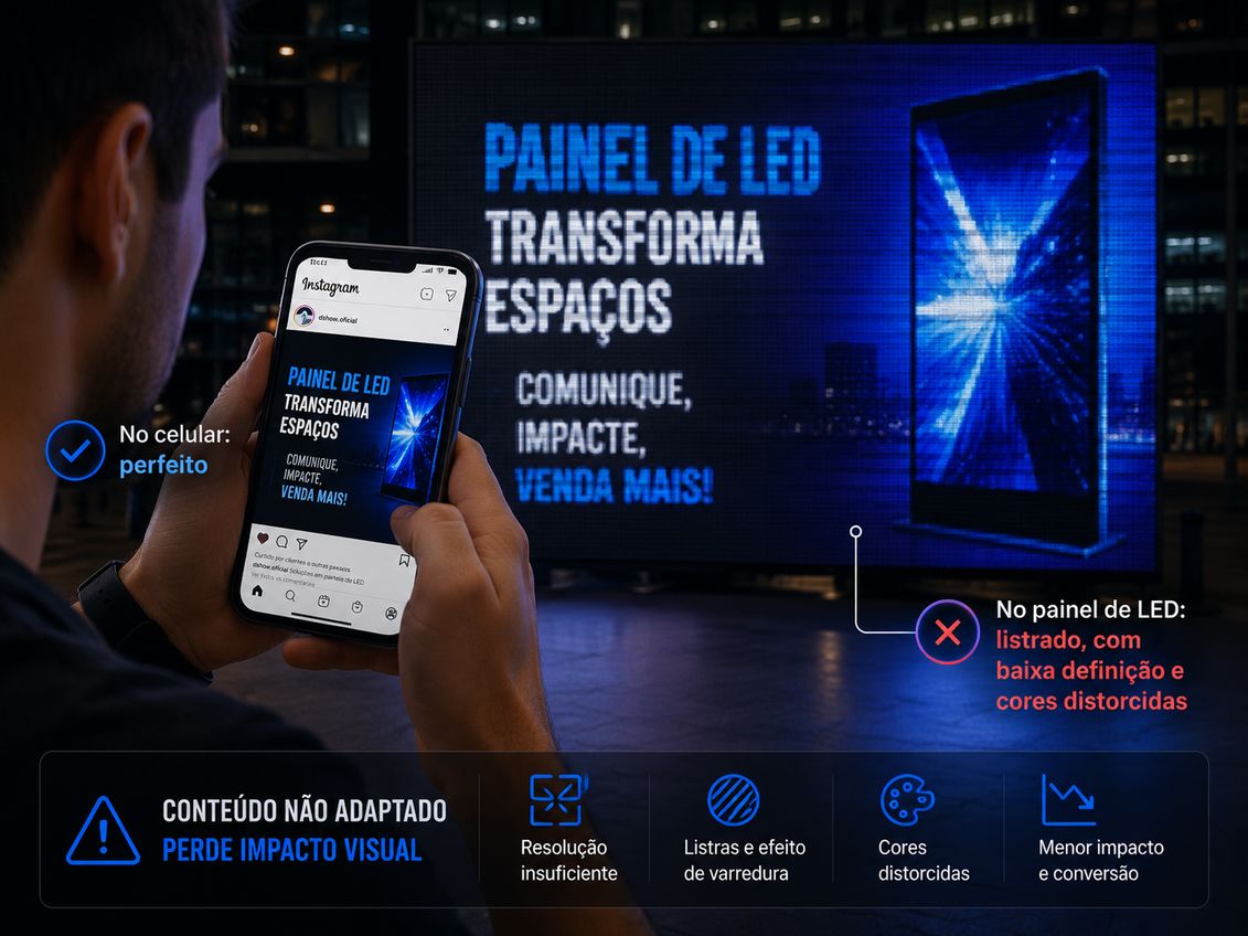 Conteúdo para painel de led