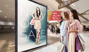 Painel de led em shopping