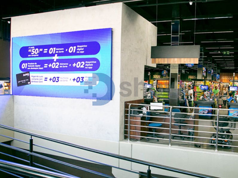 Vitrine Digital com LED