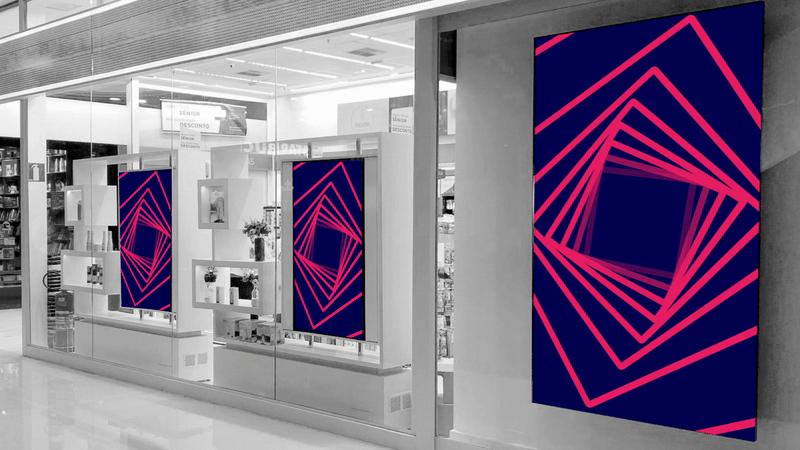 Vitrine de LED